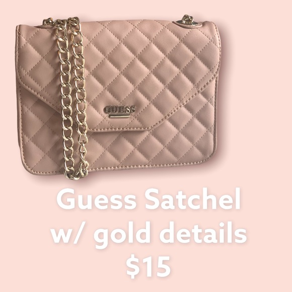 Guess side bag w/ gold details - Picture 1 of 1